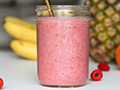  picture of a pink smoothie